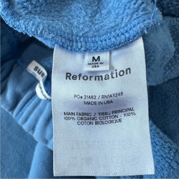 Reformation Parisian Blue Classic Sweatpants - Picture 2 of 10